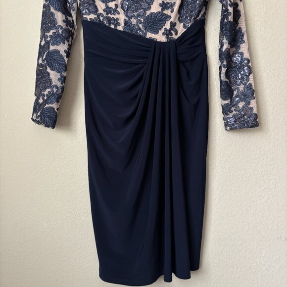 NEW Ralph Lauren Long Sleeve Sequin Cocktail Event Party Dress - Picture 5 of 9